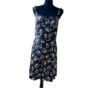 SO Women’s Black Floral Tank Sundress Large